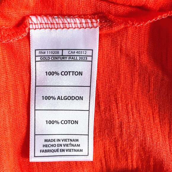 MITCHELL & NESS Men's NCAA Clemson Tigers Orange Embroidered T-Shirt Size XL NEW - Picture 5 of 6